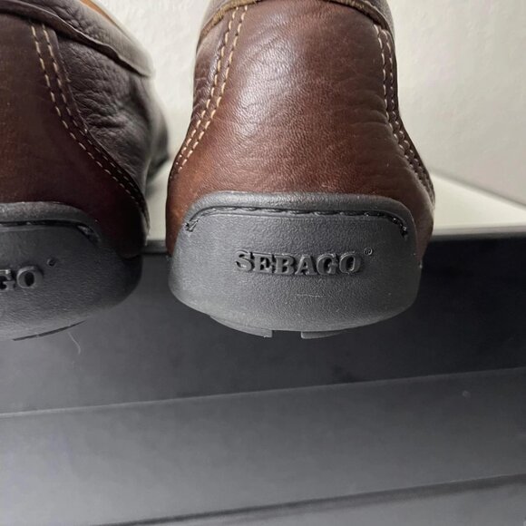 Sebago Men\'s Loafer Brown Leather Casual Slip On Shoes Size 13 US/12.5 UK main image 10